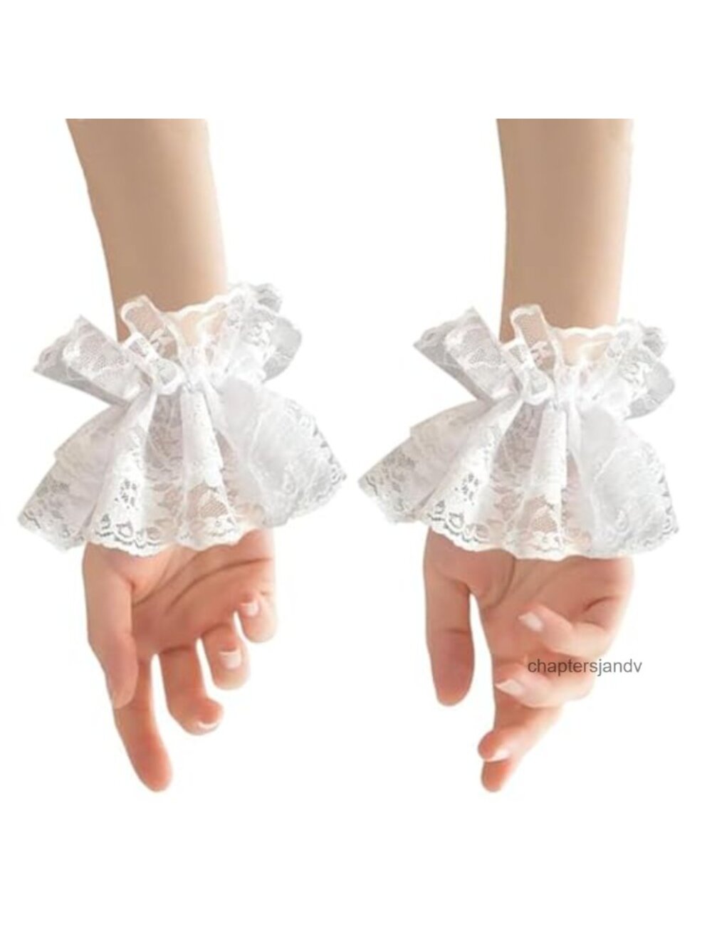 Lolita Lace Gloves Ruffled Wrist Party Cosplay Costume Accessory